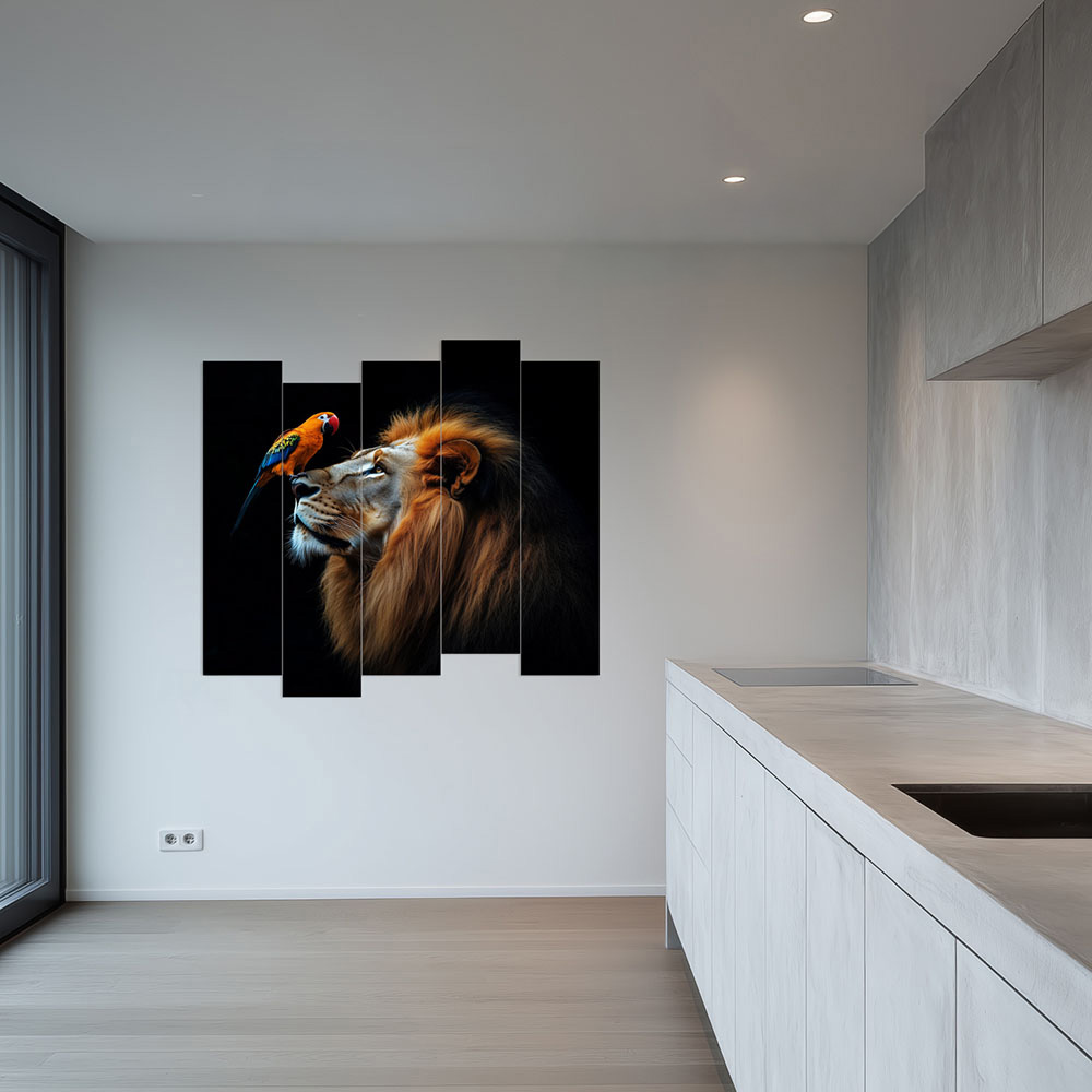 Keuken leeuw schilderij lat modu