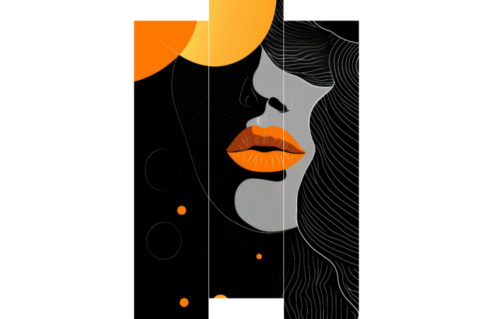 Orange lips