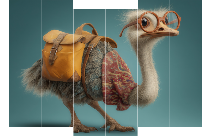 Reizende Struisvogel